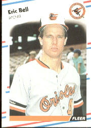 1988 Fleer Baseball Cards      555     Eric Bell